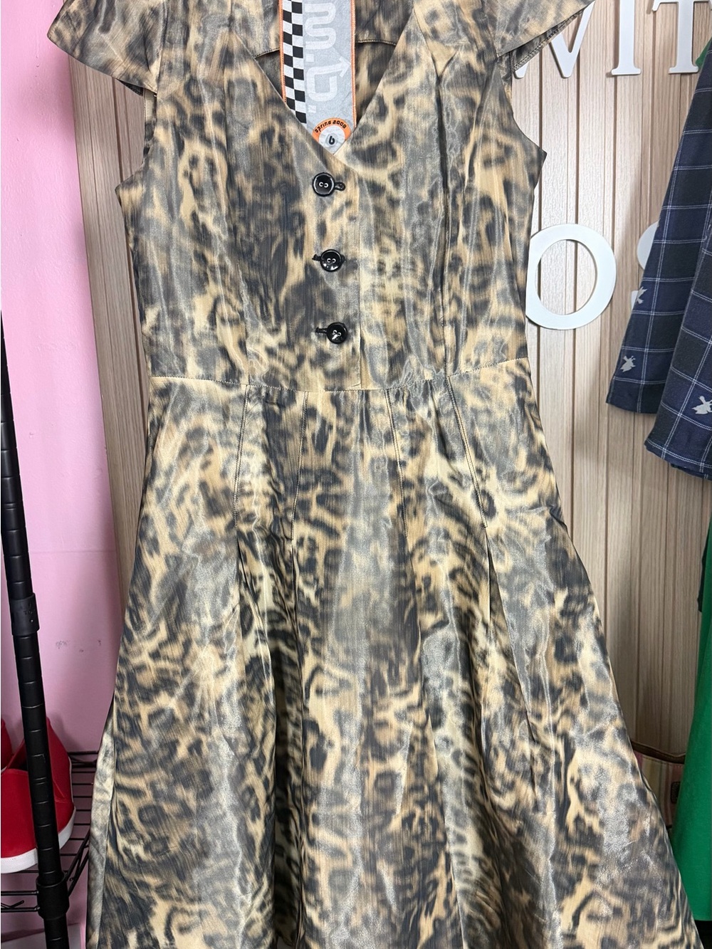 🔥 RARE L.A.M.B. BY GWEN STEFANI LEOPARD DRESS • SIZE 6 🔥 - Picture 4 of 15